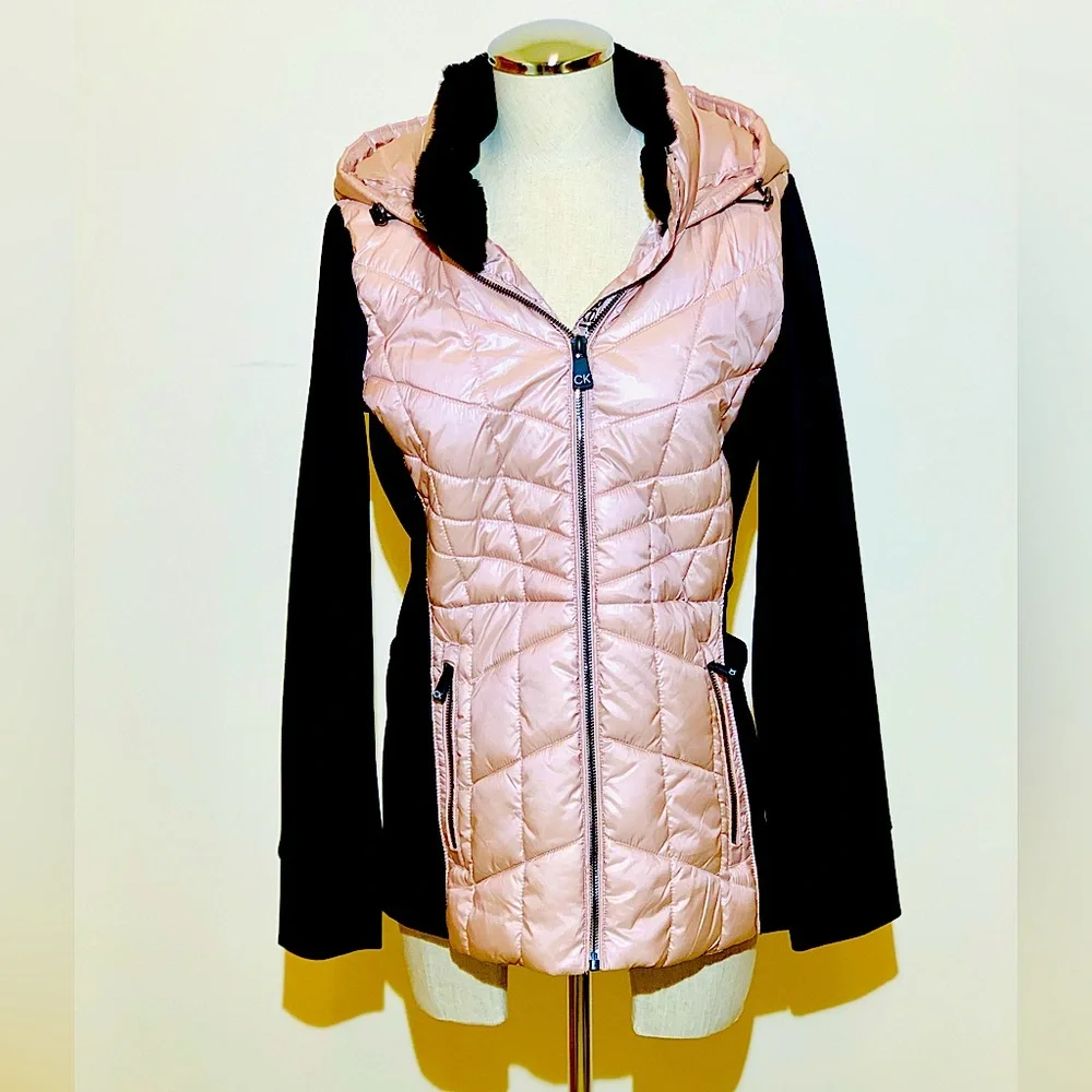 Calvin Klein Pink and Black Performance Jacket - Sz Med - Picture 3 of 14